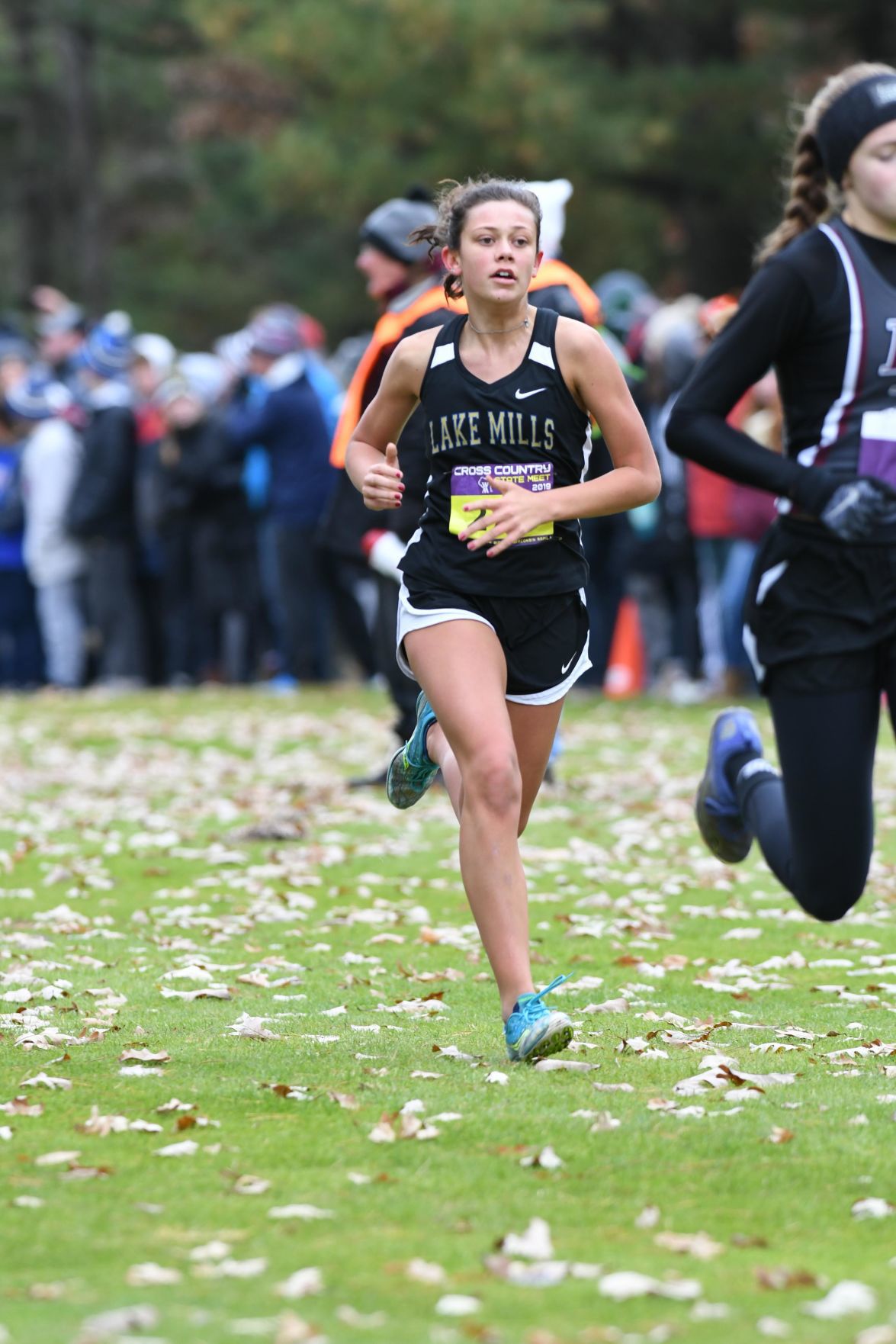 WIAA state cross country photo: Lauren Winslow, Lake Mills